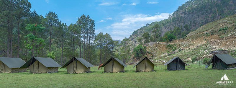 Camp Bagi on the Tons River in Uttarakhand